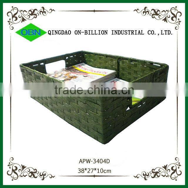 2014 New design large paper rope container storage vintage basket