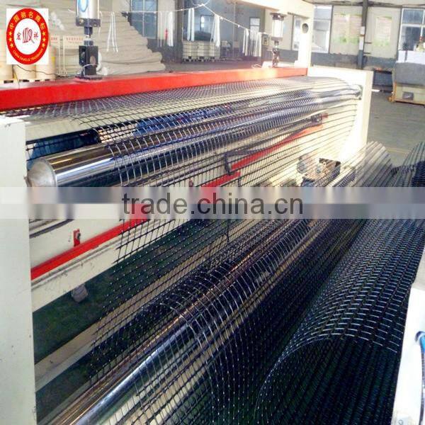 30KN Reinforce Rail road beds double direction Biaxia warping knitting fiberglass geogrids