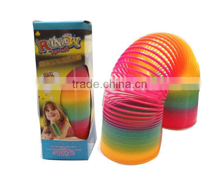 colorful plastic rainbow spring educational classic toys for kids