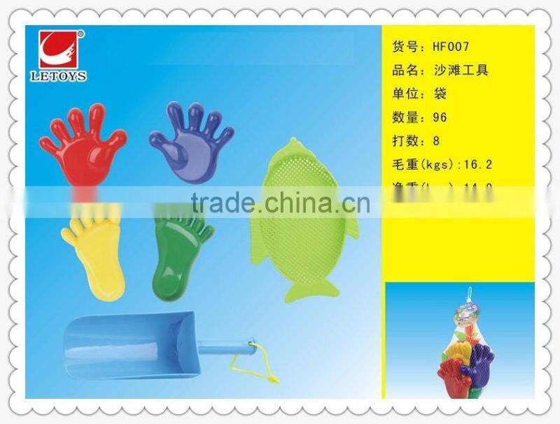 factory supply eco plastic summer sand toys 6PCS set for kids