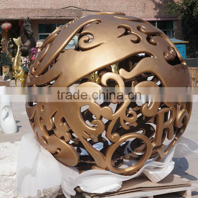 Fiberglass giant ball sculpture