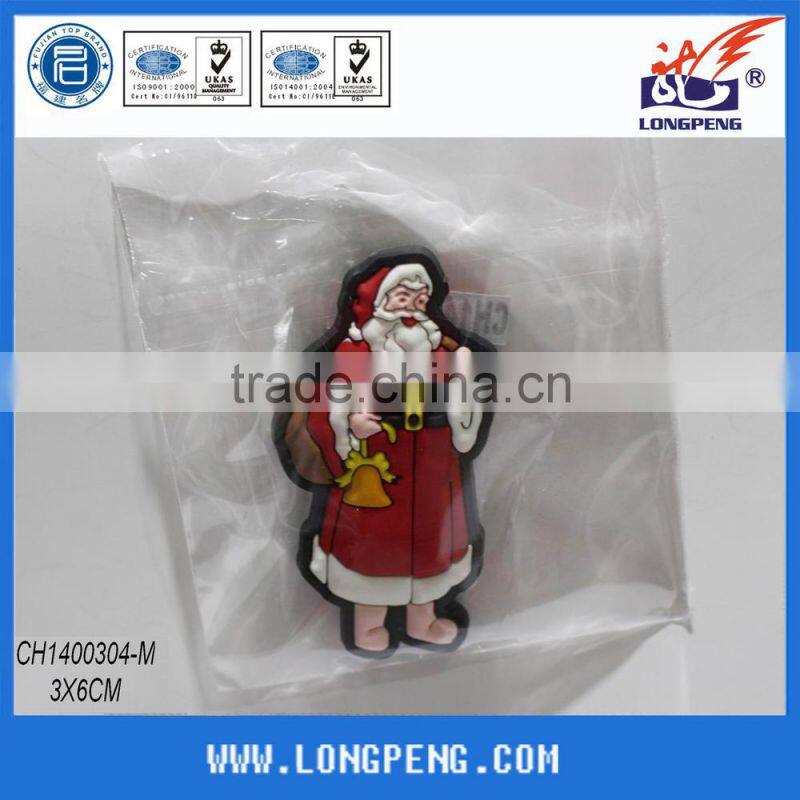Blue Xmas Santa Pvc Fridge Magnet