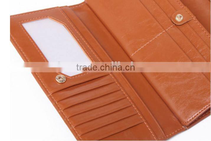 Genuine cowhide leather women wallet