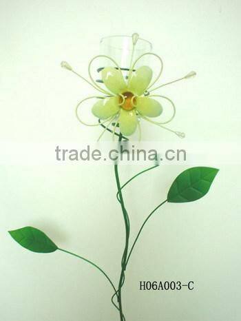 Pretty metal wall garden hook decoration