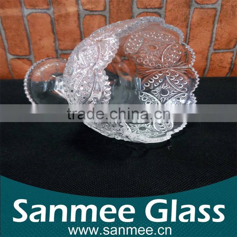 Hot Selling Custom Butterfly Glass Ice Cream Cup