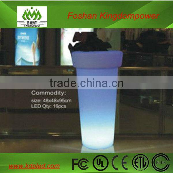 plastic color changing led flashing pot