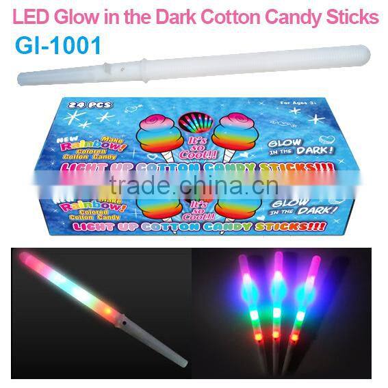 2015 LED Glow in the Dark Cotton Candy Sticks