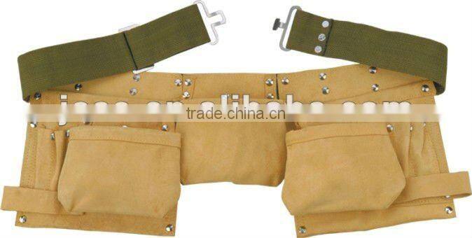 Cow split leather tool belt