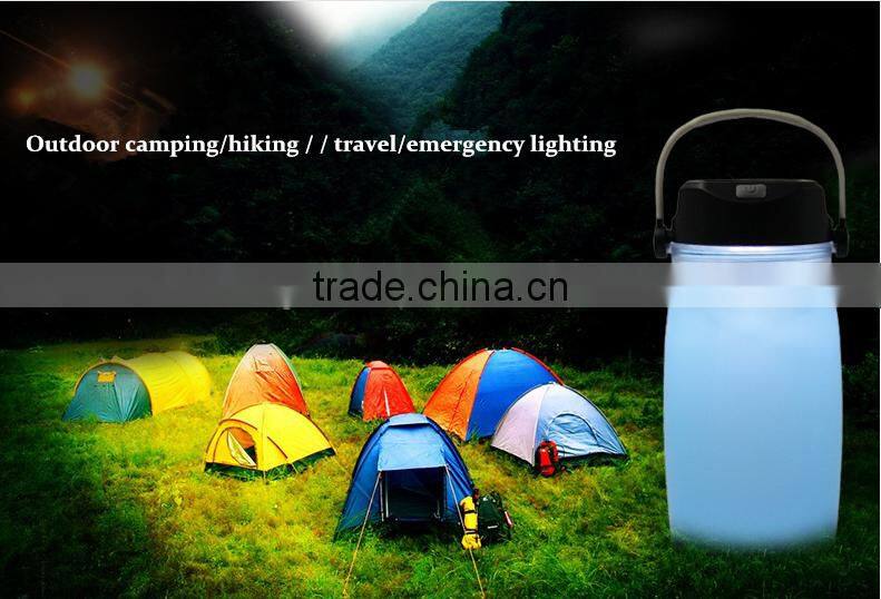 2016New outdoor travel portable folding cup multi-function folding magic cup kettle silicone folding water bottle