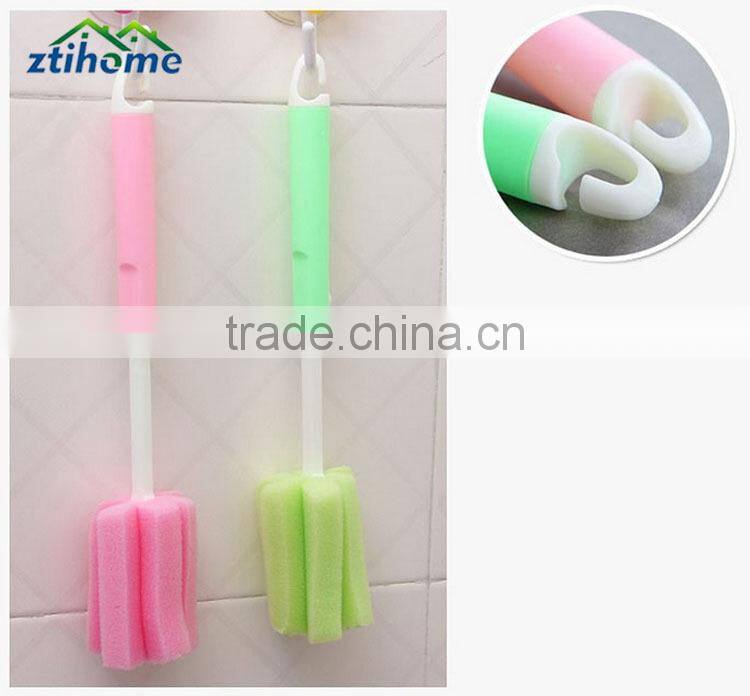long handle cleaning sponge brush for kitchen use