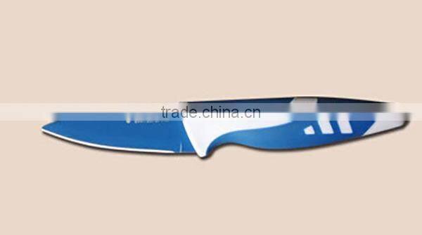 2015 Color Nonstick Kitchen Knife Set With Clear Acrylic Block,Steak Knives