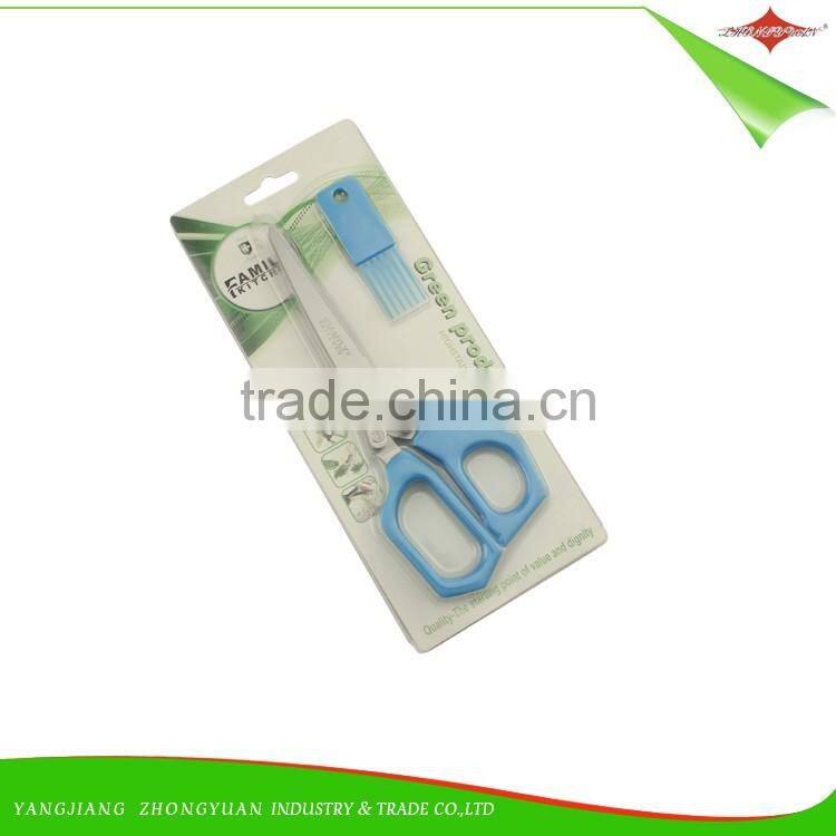 ZY-J1042 Stainless steel 5 blades herb scissors double blade kitchen scissors with pp handle