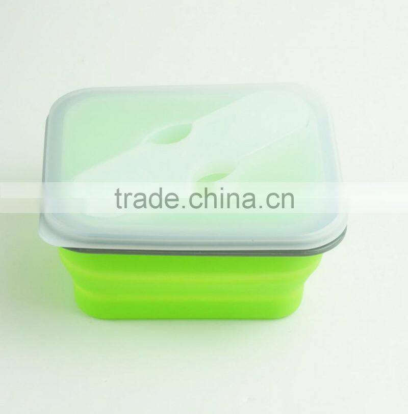 16130 Collapsible Silicone Kids Food Storage box