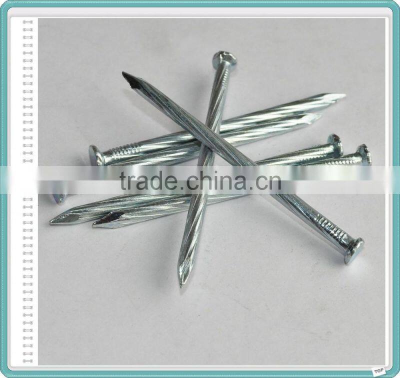 Galvanized Grooved/Angular Spiral Concrete Construction Nails