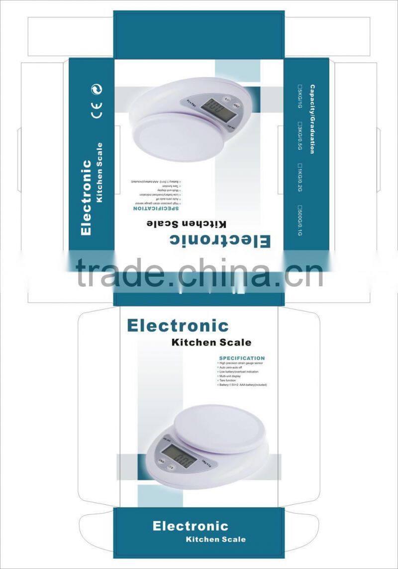 2014 Hot sale Digital Kitchen Food Diet Cooking Scale 5kg .digital multifunction kitchen and food scale