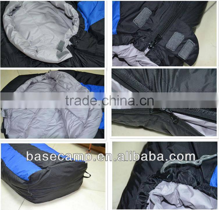 Mummy Adult Outdoor Camping Duck Down Sleeping Bag With Waterpoof Ripstop Fabric