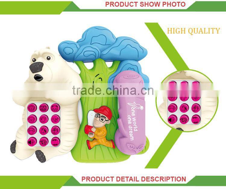 Funny caetoon musical telephone call lamaze baby toys