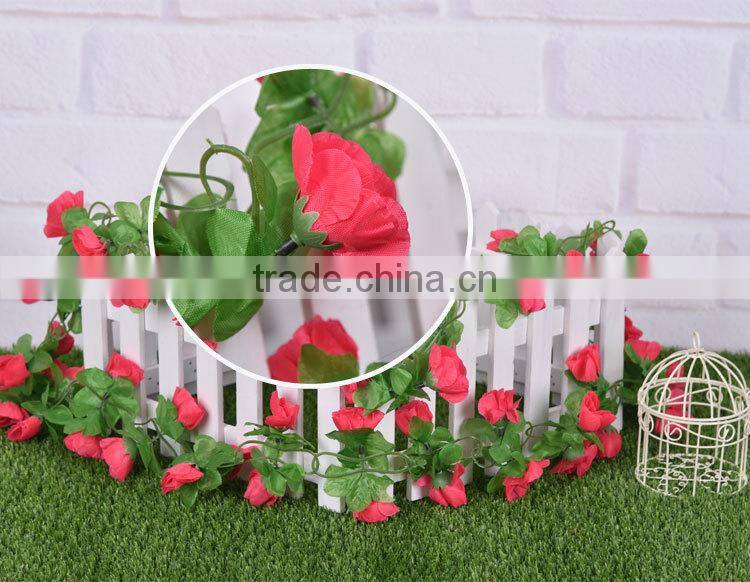 artificial hanging vine plant silk leaf garland