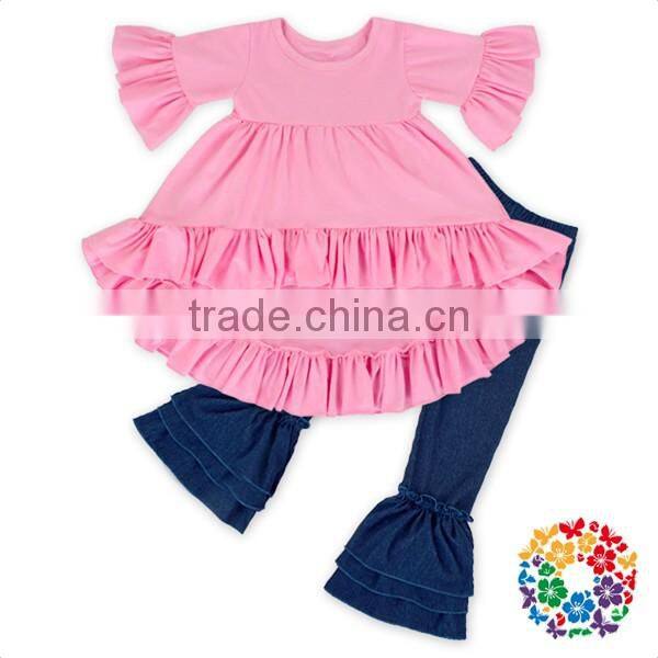 Fashion Baby Clothing Sets 3 Pcs Newborn Wears Clothes With Match Knot Headband Wholesale Baby Wear Outfits Children Clothing