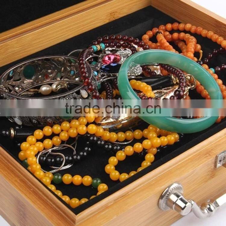 Custom high qualty nice-looking bamboo jewellery box