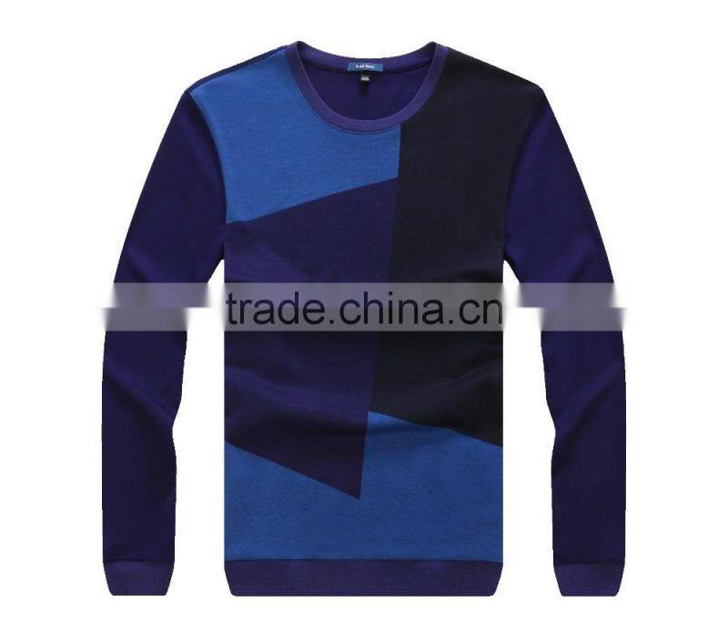 Raidyboer Men's long sleeve t shirt 100% cotton with round neck