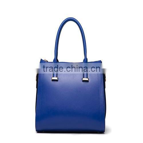 Luxury blue color women purses handbags tote bag 2016