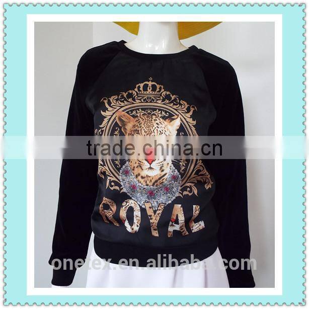 Ladies' digital print sweatshirt