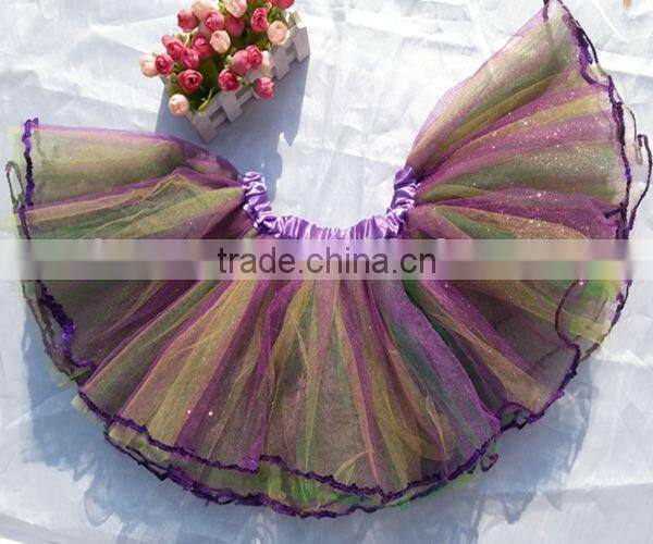 5layer wholesale rainbow fluffy adult tutu skirt