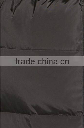 Belt-cinched Waist Padding Quilting Womens Parka With Fur