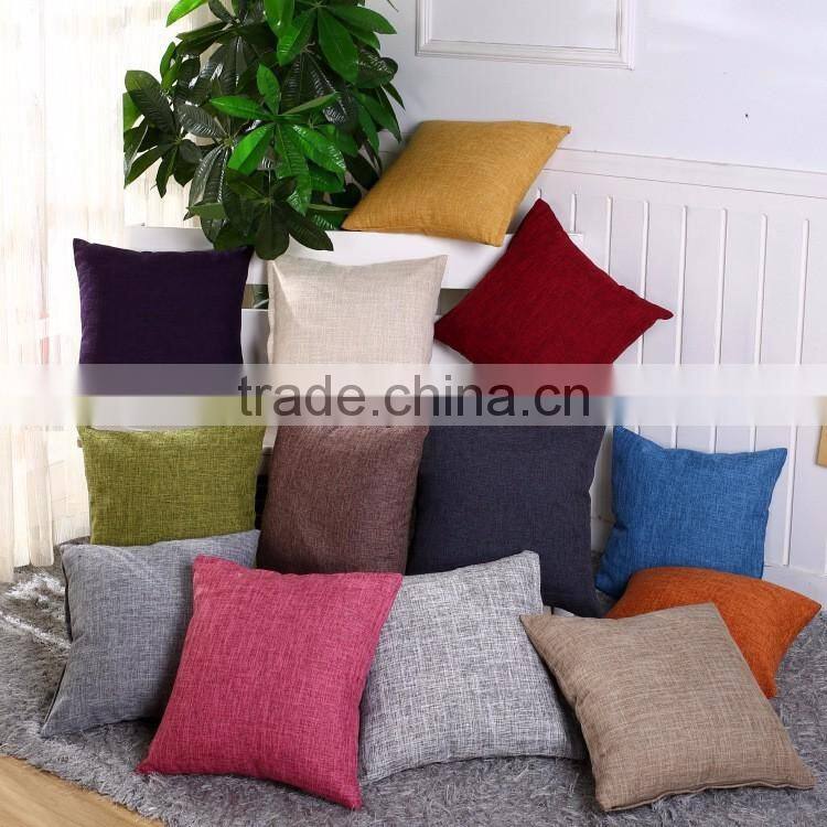 Alibaba Wholesale Cotton Linen Pillow Cover With Zipper