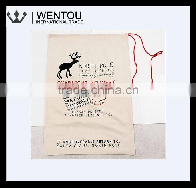 Personalized christmas Santa Sack Bag with drawstring
