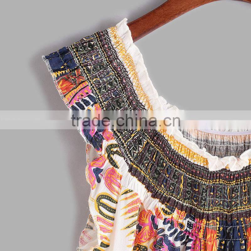 2017 fashion design summer Tassel Women Sleeveless Blouses