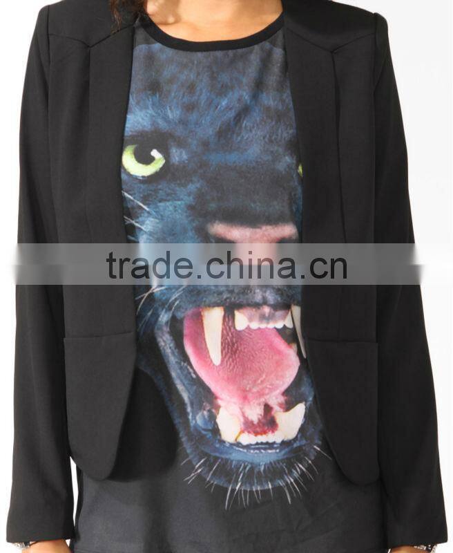 Ladies' Open Shawl Collar Blazer