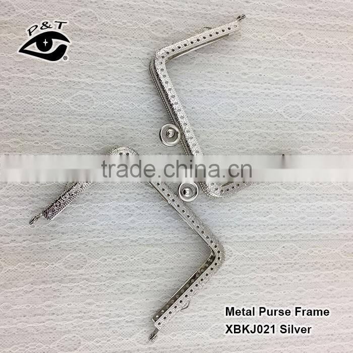 Silver Custom purse frame box clutch frame for bags and handbags