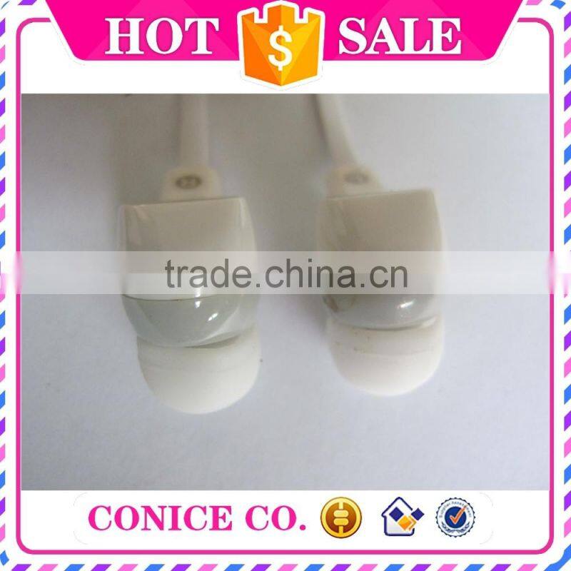 top quality cheap flat cable earbuds magic sound stereo in-ear earphone for mobile phone