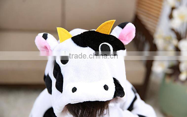 Best price factory wholesale cow onesie costume for kids from china