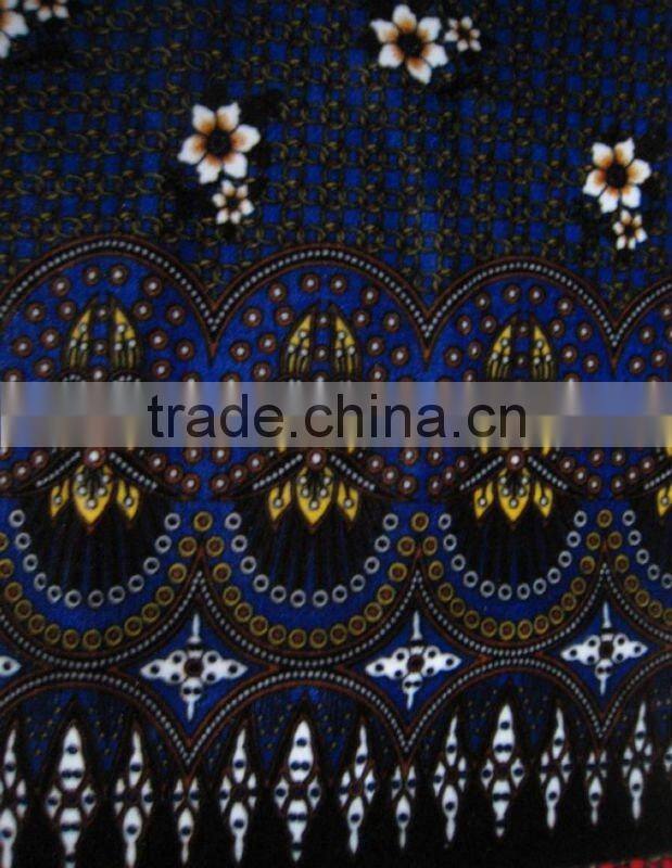 2013 New arrived 100 polyester printed velour fabric