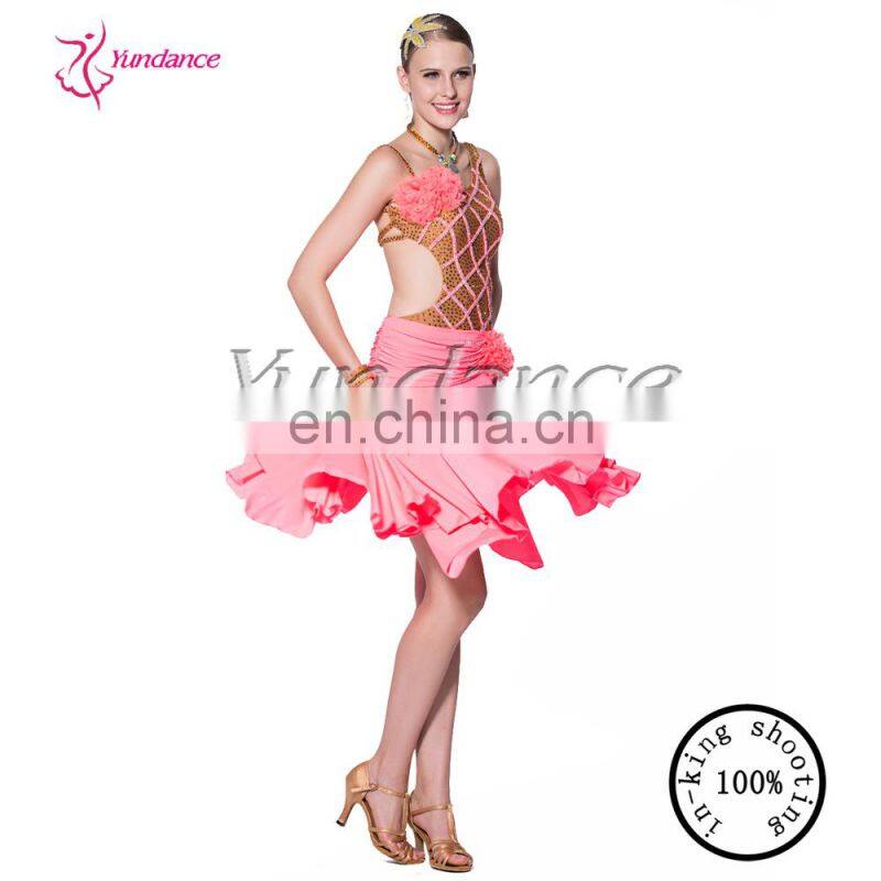 L-14117 New Arrival Ballroom Latin Dance Costumes For Women Children Girl Latin Dance Dress Fringe Latin Dance Dress