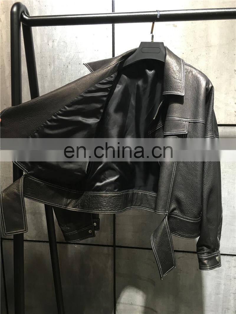 Ladies Latest Fashion Girl Casual Leather Jacket Real Women Leather Jackets