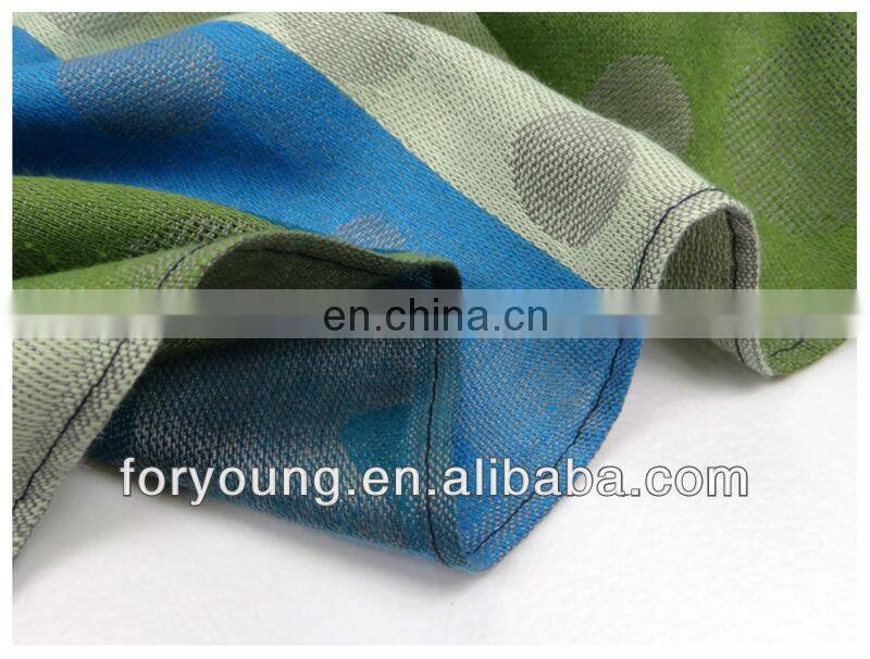 polka dot woven scarf