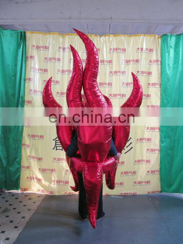 customized multicolor backpack inflatable carnival octopus costume
