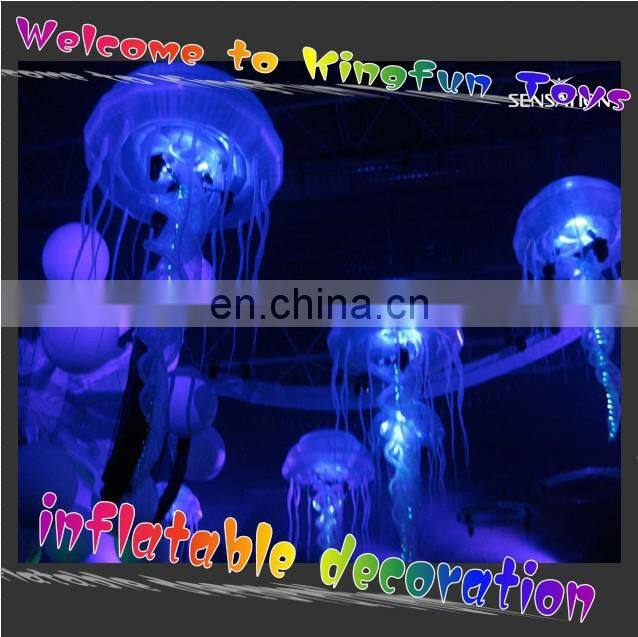 1.5M inflatable jellyfish with LED lights