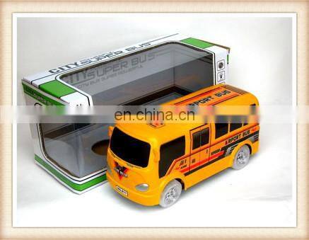 plastic electric musical bo yellow toy airport passenger bus