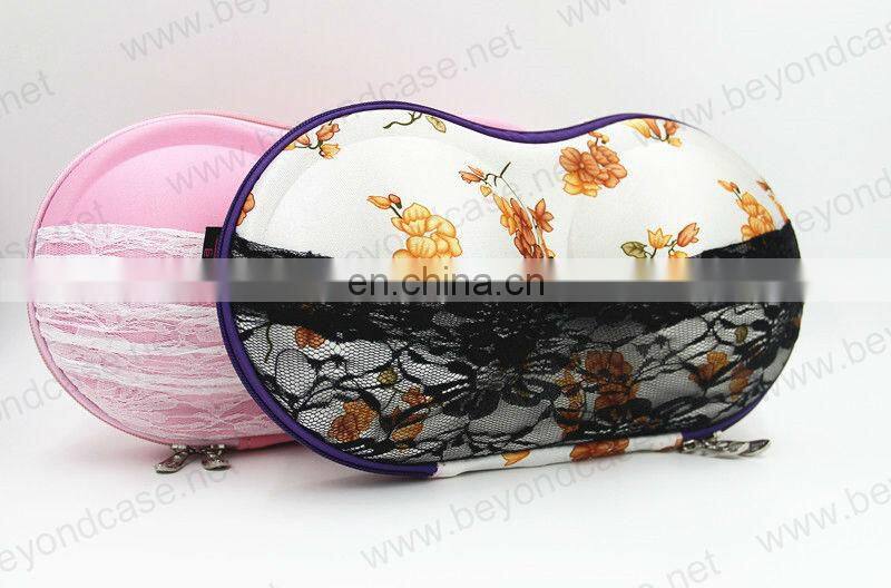 Ladies lace bra storage organizer, lingerie bag for travel