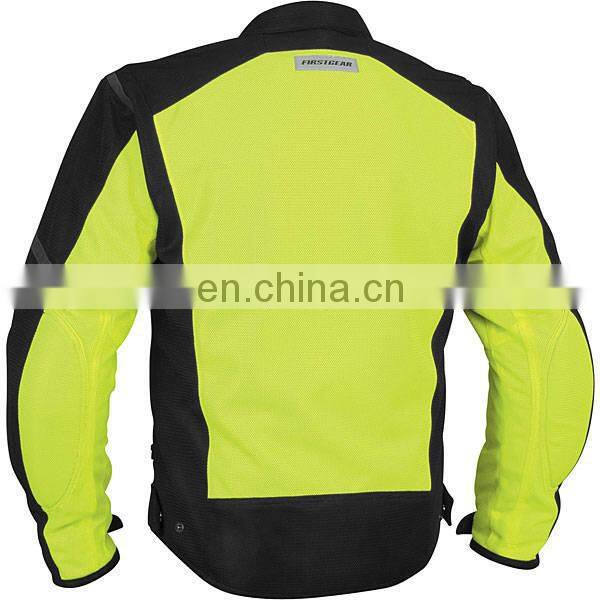 New Textile Jacket w/ Quilted Lining & Chest YKK Zipper Pocket -Yellow