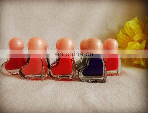 5ml unique lovely shape design glass nail polish bottles with bottom