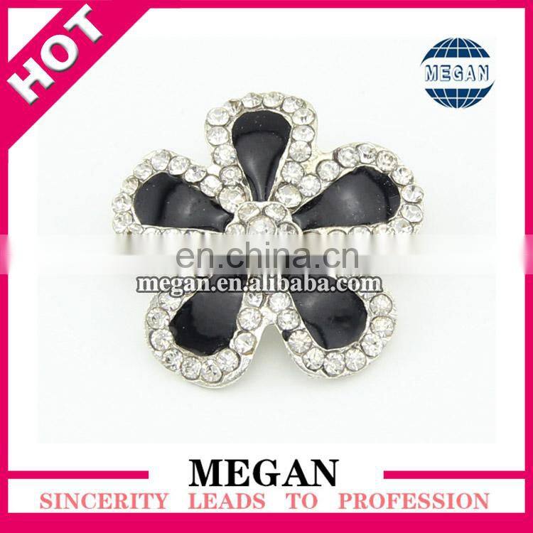 wholesale top quality large fashion metal rhinestone button