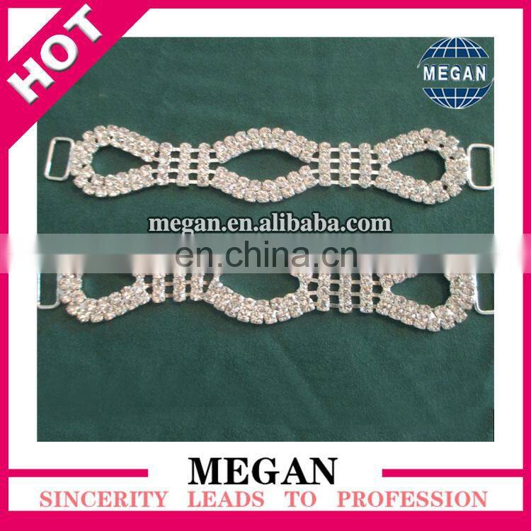 Hot sale small alloy rhinestone bikini connectors