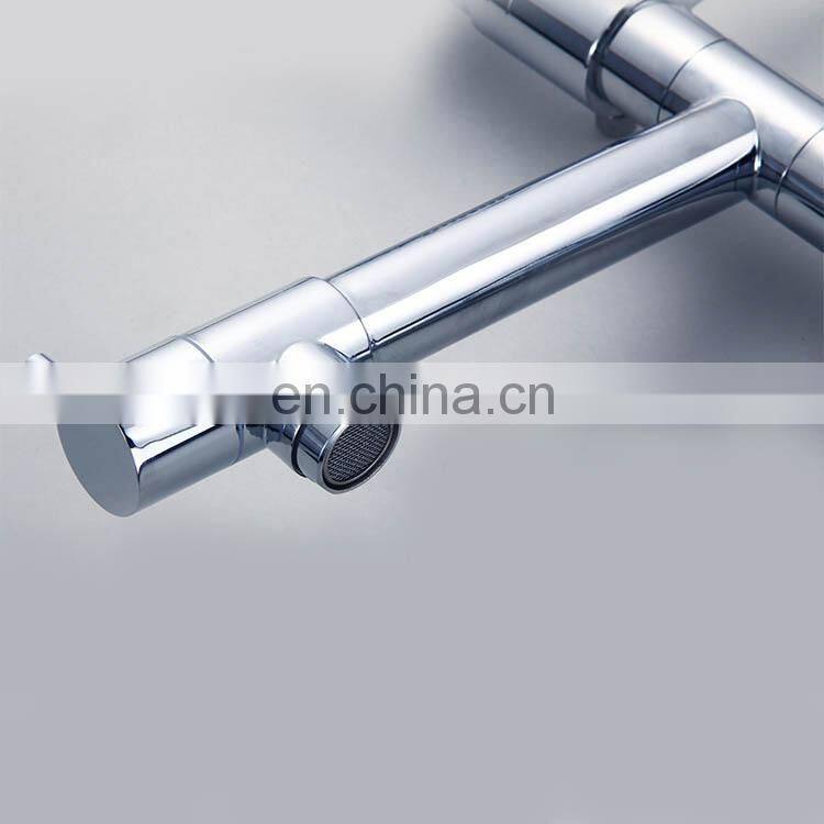 Stainless steel single handle pull out kitchen sink faucet