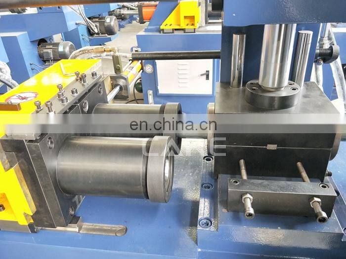 Single station automatic hydraulic conical tube end forming machine for fitting one tube into another